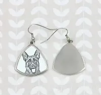 Owczarek niemiecki kolczyki ze zdjęciem psa Art-Dog — ujęcie 4
