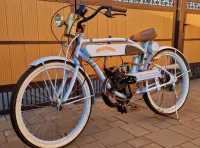 Projekt wizja tribute motocykla HARLEY davidson man cave retro ozdoba do salonu studio tatuażu barber weteran ekspo — ujęcie 3
