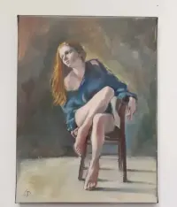 Ruda. Obraz olejny na płótnie. 30x40 cm — ujęcie 5