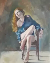 Ruda. Obraz olejny na płótnie. 30x40 cm — ujęcie 2