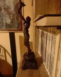 Rzeźba, figura, muza,   brązowienie, XIX w., uzaza — ujęcie 2