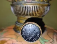 Secesyjna lampa naftowa, palnik matador20"' Graetz Berlin — ujęcie 5