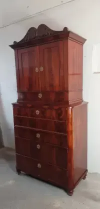 Sekretera Biedermeier mahoń — ujęcie 3
