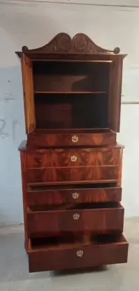 Sekretera Biedermeier mahoń — ujęcie 5