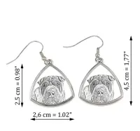 Shar Pei kolczyki ze zdjęciem psa Art-Dog — ujęcie 2