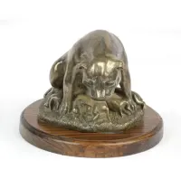 Staffordshire Bull Terrier figurka na drewnie Art-Dog — ujęcie 2