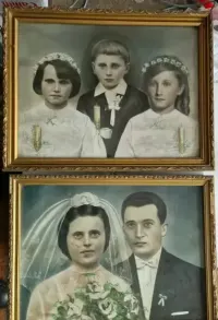 Stare monidło obraz portret stare zdjęcie  2 sztuki plus 3 gratis — ujęcie 4