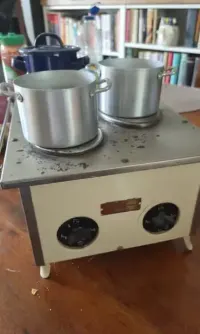 Stare zabawka dla dzieci kuchenna elektryczna vintage PRL — ujęcie 5