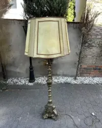 Stylowa Lampa Stojąca Moisężna Masywna Ciężka !! Lwie Łapy Ludwik Anyk Stan BDB — ujęcie 2