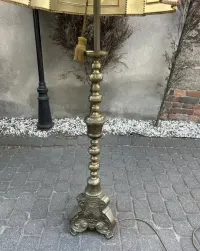 Stylowa Lampa Stojąca Moisężna Masywna Ciężka !! Lwie Łapy Ludwik Anyk Stan BDB — ujęcie 3