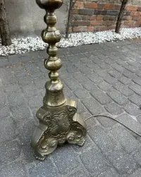 Stylowa Lampa Stojąca Moisężna Masywna Ciężka !! Lwie Łapy Ludwik Anyk Stan BDB — ujęcie 4