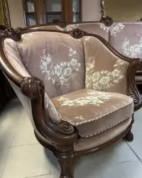 Włoski Zestaw Komplet Wypoczynkowy Mega Sofa 4 osobowa 2 Fotele 411 Italy meble stylowe włoskie kanapa Bardzo Wygodny — ujęcie 4