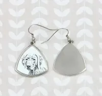 Wyżeł weimarski kolczyki ze zdjęciem psa Art-Dog — ujęcie 4