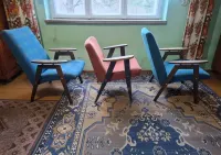 Zabytkowy fotel TON SMIDEK typ 6950 Czechosłowacja PRL antyk typ 366 — ujęcie 3