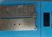 Zestaw antycznych szyldów mosiężnych – secesja, finger plate, 2 szt. — ujęcie 5