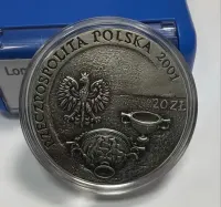 Zestaw kolekcjonerskich srebrnych monet 20zł,2 szt. — ujęcie 3