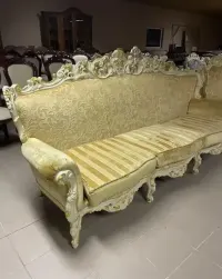 Zestaw Wypoczynkowy Stylowy Morello Gianpaolo Silik 3 sofy Sofa 3 osobowa 2 x Sofa 2 osobowa italy ludwiki rokoko meble stylowe — ujęcie 5