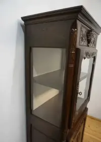 Zgrabna unikatowa witryna serwantka barek słupek szer 68,5cm — ujęcie 4