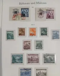 Znaczki Generalna Gubernia, III Rzesza i inne. 979 znaczków, 586 czystych, 393 stemplowane + dedykowane karty i klaser — ujęcie 5