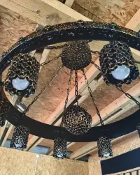 Żyrandol Industrialny Loft Handmade Stalowy Dragooweld — ujęcie 5