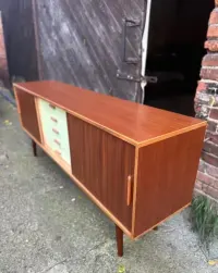 Duńska szafka / kredens / komoda / sideboard klasyczny mahoniowy 80s — ujęcie 5