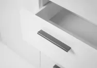 Komoda biała z szufladami i szafkami  120x85x35cm wysyłka 24h — ujęcie 5
