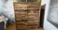 KOMODA Drewno Palisander Styl Kolonialny 100x37x111 cm TORONTO - Odbiór osobisty — ujęcie 2