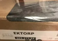 NOWY 3-os. pokrowiec, pokrycie IKEA EKTORP Nordvalla 503.223.24 SZARY — ujęcie 2