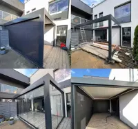 PROMOCJA ! ! Pergola Aluminiowa Lamele Zadaszenie Taras Led Transport — ujęcie 5
