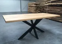 stół dębowy loft rustykalny industrialny lity — ujęcie 2