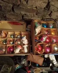 Zestaw bombki szklane z PRL — ujęcie 4