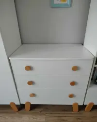 Zestaw mebli dziecięcych Pinio Iga – Szafa, Regał, Komoda – Wrocław — ujęcie 3