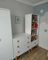 Zestaw mebli dziecięcych Pinio Iga – Szafa, Regał, Komoda – Wrocław — ujęcie 4