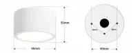 4x Reflektor LED GX53 6W 550lm 3000K Ø95mm Biały Mat 230V 811 — ujęcie 5