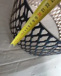 Abażur mały stożek biały E14 15cm — ujęcie 5