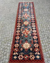 Anatolijski r.tkany chodnik dywan Kars Kazak 310x80 galeria 10 tyś — ujęcie 2