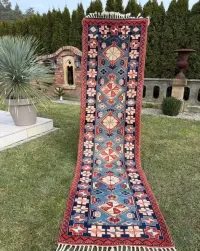 Anatolijski r.tkany chodnik dywan Kars Kazak 310x80 galeria 10 tyś — ujęcie 3