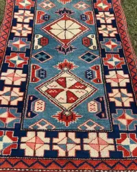 Anatolijski r.tkany chodnik dywan Kars Kazak 310x80 galeria 10 tyś — ujęcie 4