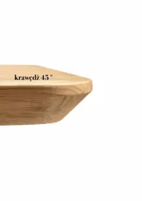 Blat dębowy owalny elipsa klasa A/B klejonka dębowa LITY DĄB kuchenny na stół, stolik, lakier, olejowosk na wymiar - PRODUCENT — ujęcie 5