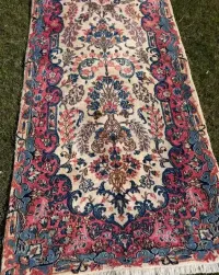 Chodnik Dywan Perski Kaszmirowy Iran Ispahan 415x75 gal. 30 tyś — ujęcie 4