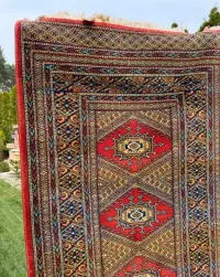 Chodnik Dywan SAMARKAND Wełniany Perski  Louis de Poortere 285x81 WYPRZEDAŻ — ujęcie 3