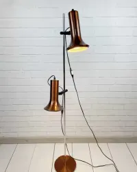Duńska lampa stojąca z lat 70 – Space Age, PRL, Vintage, podłogowa — ujęcie 5
