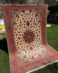 Dywan Tabriz Raj Perski Kaszmirowy z Jedwabiem 320x200 galeria 32 tyś — ujęcie 2