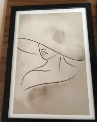 Eleganckie grafiki minimalistyczne – 3 obrazy w czarnych ramach — ujęcie 4
