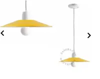 emaliowana lampa wisząca żółta Ø 28 cm Alexis ZANGRA retro/vintage — ujęcie 5