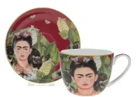 Filiżanka ze spodkiem - F. Kahlo, Autoportret z naszyjnikiem z... — ujęcie 3