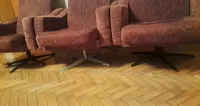 Fotel obrotowy 3 szt  PRL — ujęcie 2