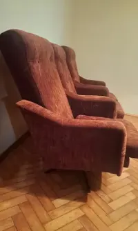 Fotel obrotowy 3 szt  PRL — ujęcie 3