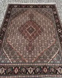 Kaszmirowy r. tkany dywan perski Tabriz z jedwabiem 200x150 galeria 10 tys — ujęcie 2