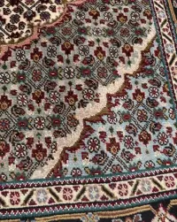 Kaszmirowy r. tkany dywan perski Tabriz z jedwabiem 200x150 galeria 10 tys — ujęcie 4